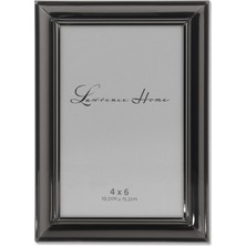 Odea Lawrence Frames Strata Metal Resim Çerçevesi, 4x6, Siyah Duman