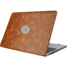 Fumeyabi Macbook Air Kılıf 13 Inç Deri LEAT01 Eski USB Girişli Model 2010-2017 A1369 A1466 ile Uyumlu Kahverengi