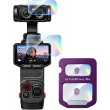 Fumeyabi INSTA360 Luna Ultra ile Uyumlu Temperli Cam Koruyucu
