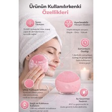 Fumeyabi Şarjlı Silikon Yüz Temizleme Cihazı,sonic Titreşimli Yüz Fırçası, USB Şarjlı Derin Gözenek Temizleyici, Su Geçirmez Cilt Bakım ve Yüz Masaj Aleti, Hassas ve Yağlı Ciltler Için