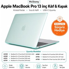 Fumeyabi MacBook Pro 13 Kılıf A1706 A1708 A1989 A2159 A2251 A2289 A2338 M1 M2 Uyumlu Kristal Parlak Sert Hard Case Ince Hafif Koruyucu Kapak