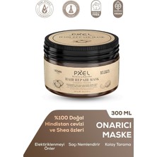Fumeyabi Onarıcı Saç Maskesi 300 ml – Hindistan Cevizi Yağı - Yıpranmış, Kuru ve Mat Saçlar Için Derin Onarıcı ve Besleyici Maske - Parlaklık, Yumuşaklık ve Güç Sağlar - Vegan Formül