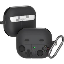 Fumeyabi [retro-Gamepad] Samsung Galaxy Buds 3-Pro-3 Fe Için Kulaklık Kılıfı Darbe Emici Köşe Korumalı Buds 3 Pro Koruyucu Yumuşak Tpu Oyun Konsolu Görünümlü Buds 3 Pro Kılıfı (Koyu Gri)