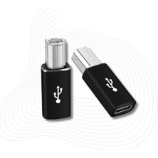 Fumeyabi 1952 Type C To USB B Midi Klavye Yazıcı Printer Çevirici Dönüştürücü Adaptör Ürün Malzemesi: Alüminyum Alaşım USB C USB B, Geniş Arayüzler (LN-1952 Type C To USB B)
