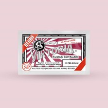 Fumeyabi Viktoria Kumaş Boyasi 21 Fes Rengi - (3 Paket Boya + 2 Paket Fiske)