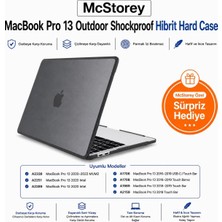 Fumeyabi MacBook Pro 13 Darbe Korumalı Kılıf A1706 A1708 A1989 A2159 A2251 A2289 A2338 M1 M2 Uyumlu Mat Sert Kapak Koruyucu Kılıf Siyah