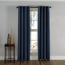Fumeyabi Lenox Gromet Perde Paneli, 127 x 160 Cm, Lacivert