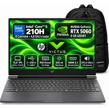 Lenovo Hp Victus Gaming C21SGEA S1 Intel Core 5 210H 16GB 512GB SSD RTX5060 Windows 11 Pro 15.6" Fhd Taşınabilir Bilgisayar + Snertech Çanta