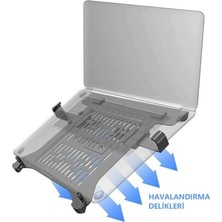 Fumeyabi Nb Fp-2 Ergonomic Monitör Kolları Için 10"-17" Uyumlu Vesa Montaj Laptop Aparatı