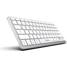 Fumeyabi Inca IBK-565ST Bluetooth 5.0 Rechargeable Smart Silver Keyboard, 150 Saat Kullanım Süresi, Telefon, Tablet,pc, Tv, Bt Cihazlarla Uyumlu, Taşınabilir, 10M Kullanım Mesafesi