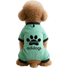 Odea Mpz Pets Kedi ve Köpek Kıyafeti & Elbisesi Mint 4 Bacak Tulum Adidogs Yeşil Xs