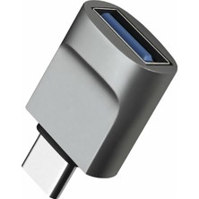 Fumeyabi Type-C To Usb-A 3.0 Otg Dönüştürücü Adaptör – USB Dişi Type-C Erkek Çevirici – Telefon, Tablet ve Bilgisayar Uyumlu Veri Aktarım Adaptörü