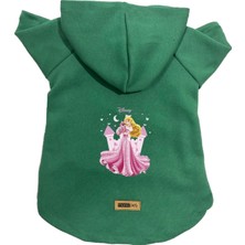 Odea Monopetz Kapişonlu Polar Sweatshirt Köpek ve Kedi Kıyafeti & Elbisesi Yeşil Princess M