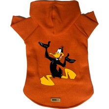 Odea Monopetz Kapişonlu Polar Sweatshirt Köpek ve Kedi Kıyafeti & Elbisesi Turuncu Duffy Xl