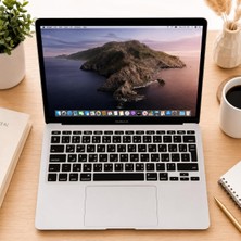 Fumeyabi MacBook Air 11 Inç Arapça Klavye Koruyucu A1370 A1465 Uyumlu Uk Iso Ters L Enter Silikon Keyboard Cover Siyah