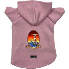 Odea Monopetz Kapişonlu Polar Sweatshirt Köpek ve Kedi Kıyafeti & Elbisesi Pembe Deniz Feneri L