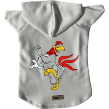 Odea Monopetz Kapişonlu Polar Sweatshirt Köpek ve Kedi Kıyafeti & Elbisesi Beyaz Fog Horn S