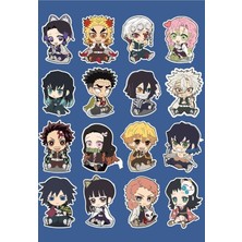 Universal Demon Slayer Karakterleri Sticker Seti - Ajanda - Laptop - Telefon Sticker Seti