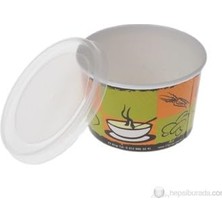 Odea Marifetlerim - Kapaklı Karton Çorba Kasesi 25 Adet 16 Oz