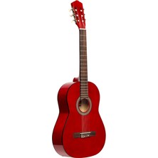 Stagg SCL50-RED 4/4 Boy Sap Ayarlı Klasik Gitar