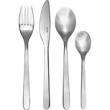 Odea Ikea Foernuft Çatal Bıçak Takımı 24 Parça Paslanmaz Çelik, Silver, 22 x 14 x 4 cm