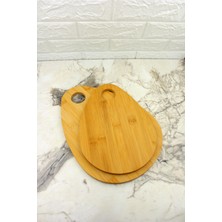 Odea 2 Li Bambu Kesim Panosu Kesme Tahtası 33 * 24/28 * 20CM 1001