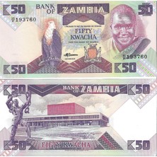 Emir Koleksiyon Coin & Paper Collection Zambiya 50 Kwacha Yabancı Kağıt Para Çil Unc Koleksiyon Para