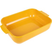 Odea Peugeot - Seramik Dikdörtgen Fırın Kabı - 40 cm x 27,2 cm x 8,3 cm - Kapasite: 5,2 L - 10 Yıl Garanti - Safran Sarısı