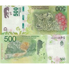 Emir Koleksiyon Coin & Paper Collection Arjantin Hatıra 500 Pesos Yabancı Kağıt Para Çil Unc Koleksiyon Para