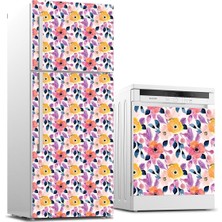 Odea Buzdolabı ve Bulaşık Makinası Beyaz Eşya Sticker Kaplama Çiçekler Boyama