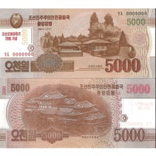 Emir Koleksiyon Coin & Paper Collection Kuzey Kore 2013 Yılı 5000 Won Specimen Yabancı Kağıt Para Çil Unc Koleksiyon Para