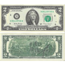 Emir Koleksiyon Coin & Paper Collection Amerika 2017 Yılı 2 Doları Kağıt Para Çil Unc Koleksiyon Para