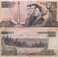 Emir Koleksiyon Coin & Paper Collection Kuzey Kore 1992 Yılı 50 Won Kağıt Para Çil Unc Koleksiyon Para