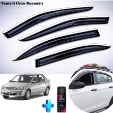 Caraks Dacia Logan Sedan Krom Cam Rüzgarlığı Abs Nikelajlı Krom Mügen Cam Rüzgarlığı 2004-2012 Arası 4 Parça + Ebrayn 150 ml Koku