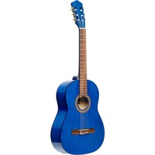 Stagg SCL50-BLUE 4/4 Boy Mavi Sap Ayarlı Klasik Gitar