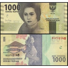 Emir Koleksiyon Coin & Paper Collection Endonezya 2016 Yılı 1000 Rupiah Kağıt Para Çil Unc Koleksiyon Para