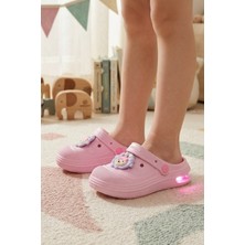 Mix Giftz Pembe Günlük Sahil Plaj Havuz Kreş Işıklı Kız Çocuk Terlik & Sandalet