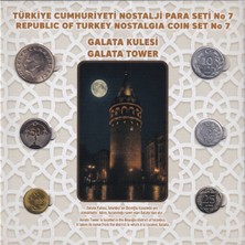 Emir Koleksiyon Coin & Paper Collection Türkiye Cumhuriyeti Nostalji Para Seti No 7 Galata Kulesi Temalı Koleksiyon Para Seti