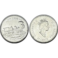 Emir Koleksiyon Coin & Paper Collection Kanada 1999 Yılı Haziran 1999, Kıyıdan Kıyıya 25 Cent Koleksiyon Para