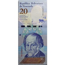 Emir Koleksiyon Coin & Paper Collection Venezuela 2018 Yılı 20 Bolivares Çil Unc Koleksiyon Para