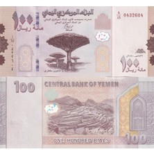 Emir Koleksiyon Coin & Paper Collection Yemen 2018 Yılı 100 Rials Kağıt Para Çil Unc Koleksiyon Para