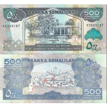 Emir Koleksiyon Coin & Paper Collection Somali 2011 Yılı 500 Shilling Yabancı Kağıt Para Çil Unc Koleksiyon Para
