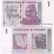 Emir Koleksiyon Coin & Paper Collection Zimbabwe 2007 Yılı 1 Dolar Yabancı Kağıt Para Çil Unc Koleksiyon Para