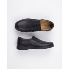 Enes Ayakkabıcılık Erkek Bağcıksız Deri Görünümlü Kışlık Comfort Taban Loafer Ayakkabı