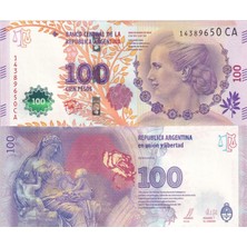 Emir Koleksiyon Coin & Paper Collection Arjantin Hatıra Baskı Eva Peron 100 Pesos Yabancı Kağıt Para Çil Unc Koleksiyon Para