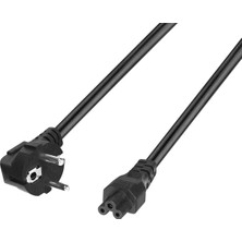 Universal S-Link D48 1.5 Metre D48 Power Kablo Güç Kablosu 3 Pin Kutuplu Hp Lenovo Asus Acer Laptop Şarj Cihazı Tv Yazıcı Projektör Ekran Şarj Kablosu Tüm Notebook Şarjları Uyumlu Yonca Power Kablosu