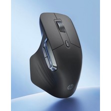 HP Professor Çift Modlu Kompakt Ergonomik Sessiz Kablosuz Bluetooth Mouse 2,4ghz+Bt5.0 4000DPI Şarjlı Siyah | Ramwhite Türkiye Garantili
