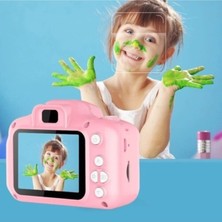 Junglee Dijital Ekranlı Çocuk Kamerası 1080P Hd Oyun Fotograf Video Kamera Hafıza Kartı Girişli