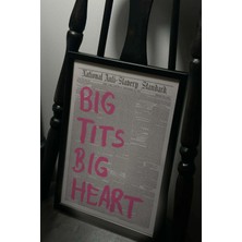 Taranist Poster - Big Tits Big Heart Esprili Dekor Gazete Fon