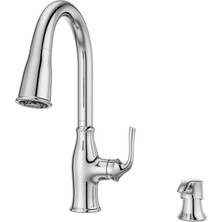 Odea Pfister Rosslyn 1 Saplı Aşağı Çekmeli Mutfak Bataryası Cilalı Krom